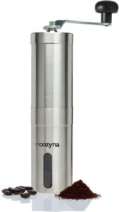 cozyna ceramic burr manual coffee grinder review