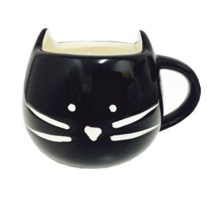 cute mugs with animals black cat