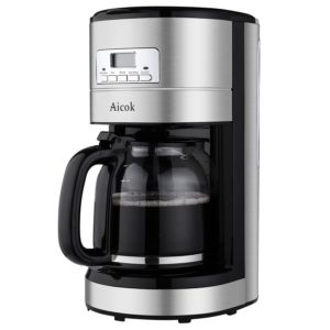 Reviews Aicok coffee maker 12 cup programable