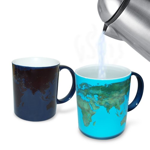 Heat-sensitive day night coffee mug