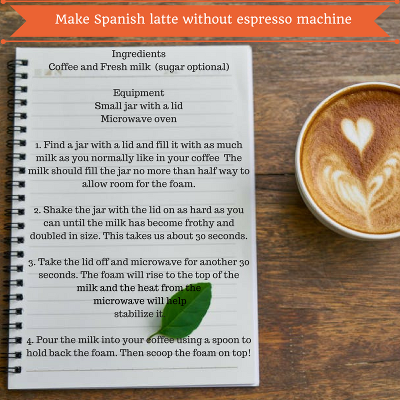 How to make cafe con leche without an espresso machine