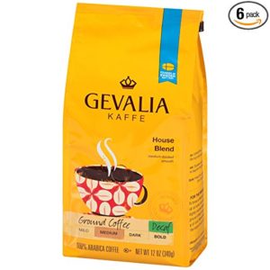 GEVALIA decaf great coffee for French press