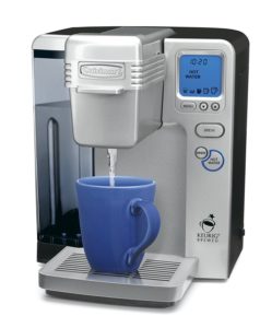 K-cup brewer with hot water on demand feature